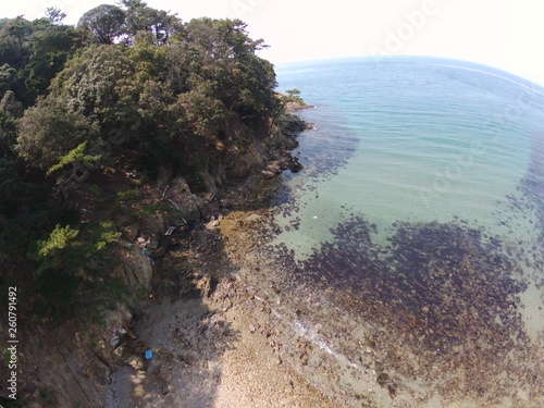 Japan Wakayama kada tomogasima island drone Helicopter shot photo