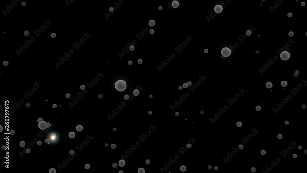 3D animation of particles floating 3D animation of particles floating