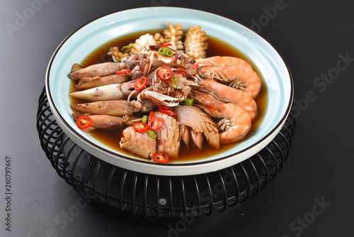shrimp with sauce