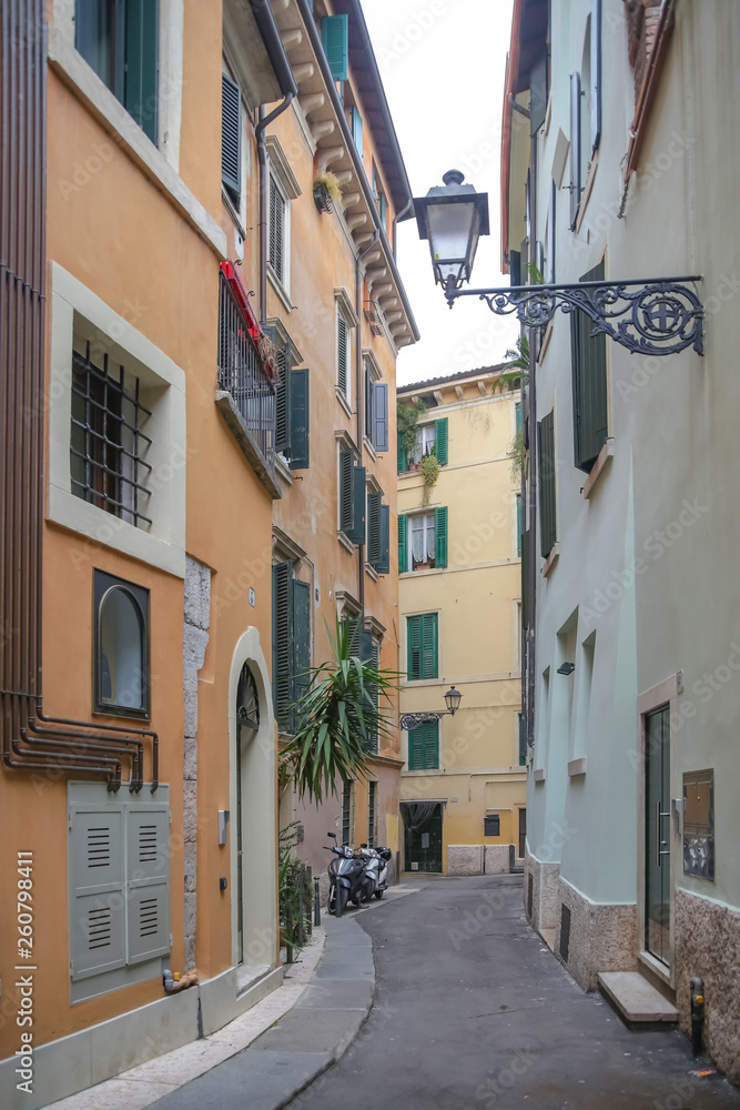 Narrow street of Verona