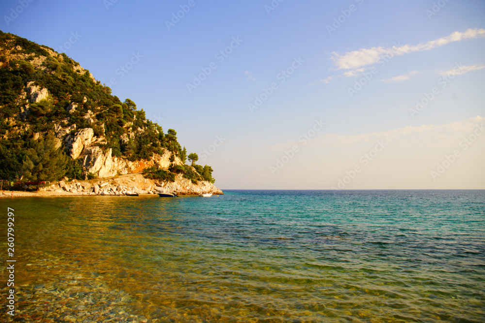 Fototapeta premium Agnontas beach and bay