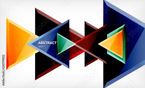 Free Download Tech futuristic geometric 3d shapes, minimal abstract background - GFXLoad