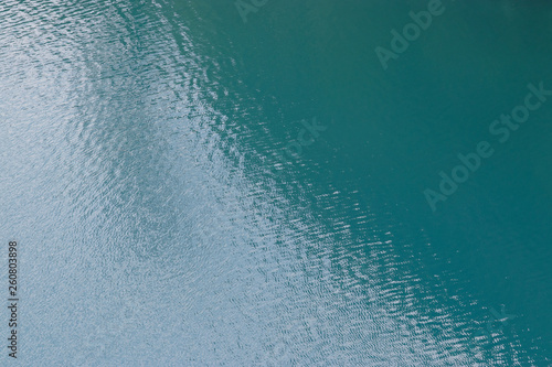 Blue lake water