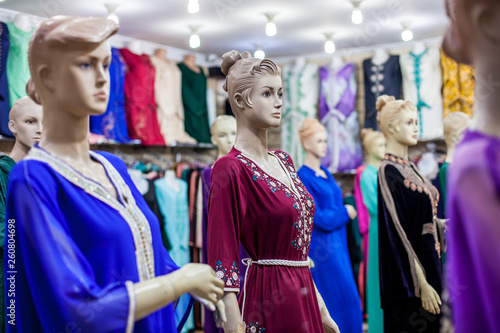 mannequins in Arabic clothes