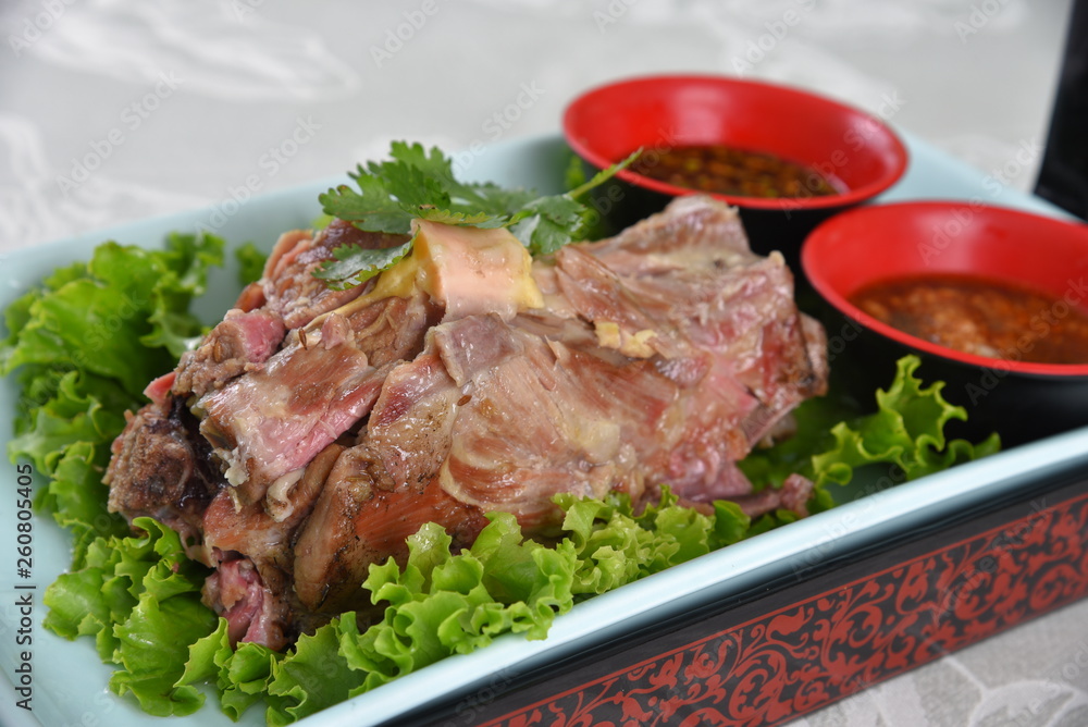 grilled beef steak with vegetables on white plate grilled beef steak with vegetables on white plate