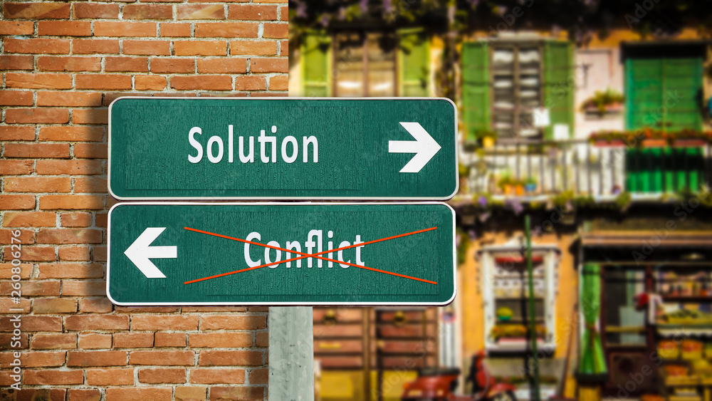 Street Sign Solution versus Conflict Street Sign Solution versus Conflict