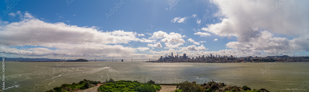 San Francisco cityscape from Alcatraz