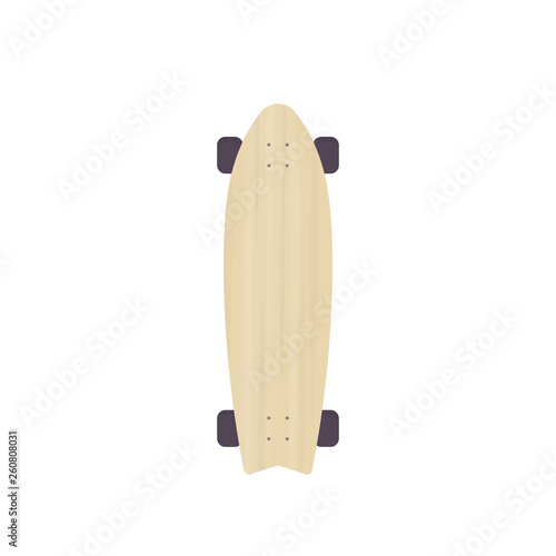 longboard vector illustration