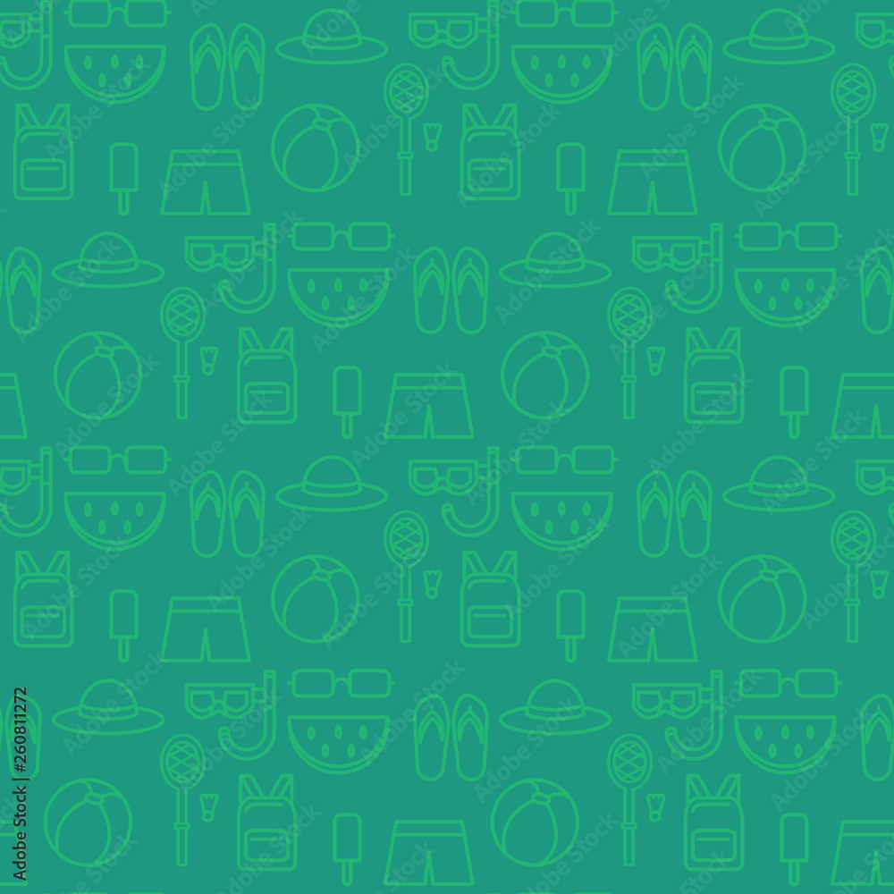 summertime seamless pattern
