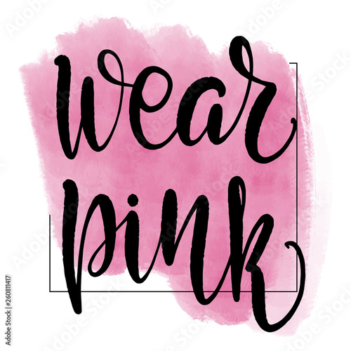 lettering wear pink