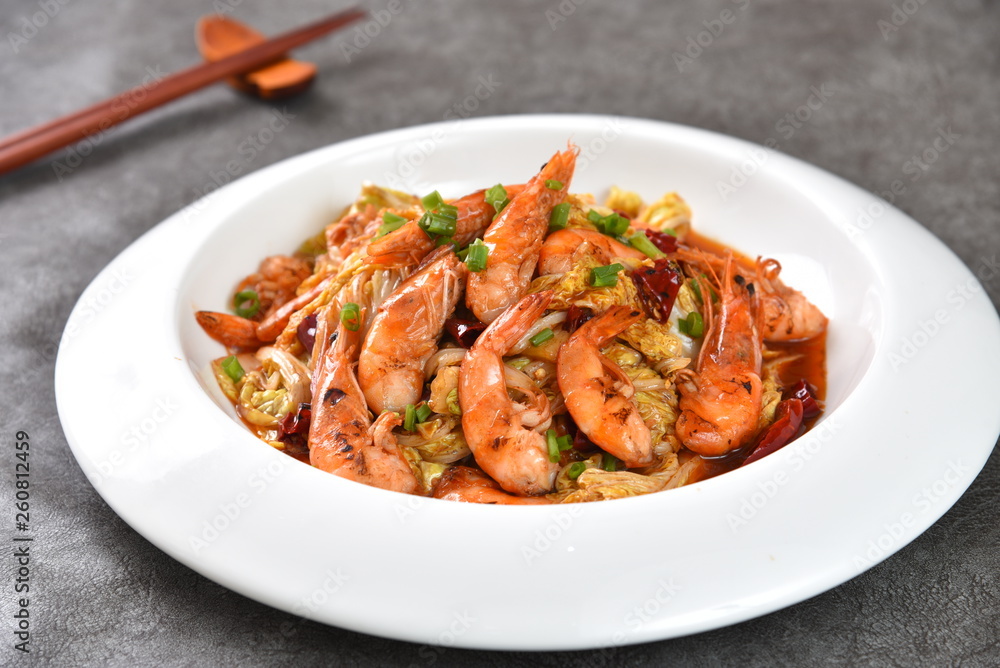 shrimp with sauce shrimp with sauce