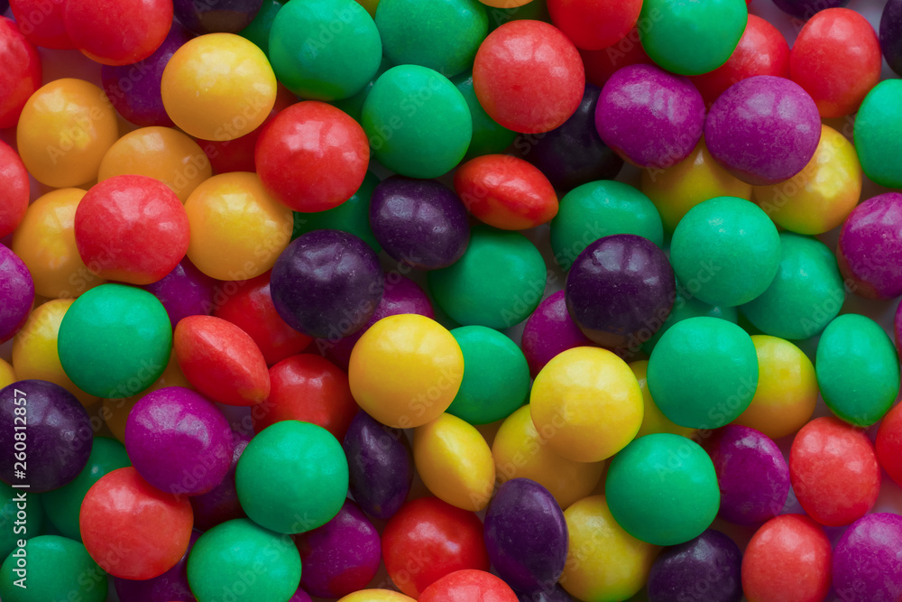 Background made of colorful dragee. A lot of round candies. Background made of colorful dragee. A lot of round candies.