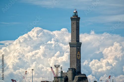 Obraz na plátne genoa lanterna lighthouse city symbol