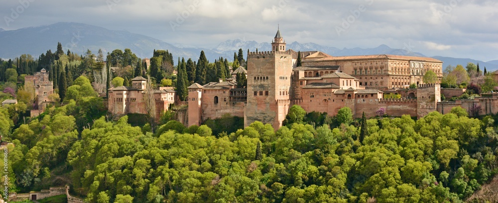 Vista de la Alhambra de Granada desde el Albaicín