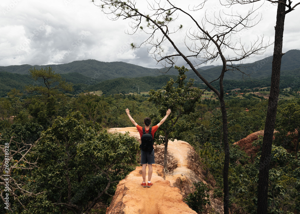 Celebrating in Pai Canyon, Thailand