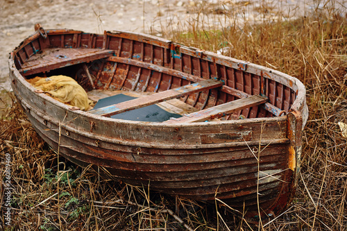 old wooden boat