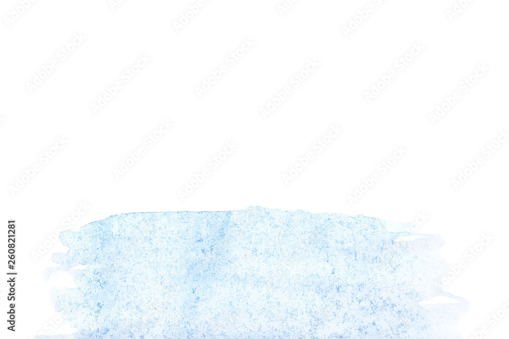 Fototapeta premium Border of abstract watercolor art hand paint on white background. Watercolor background