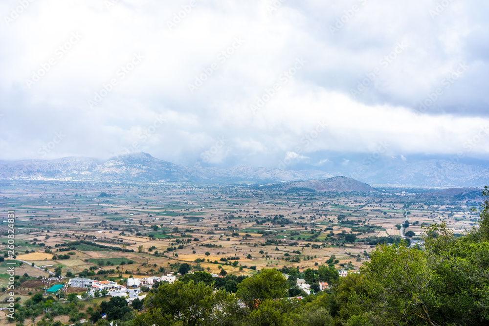 Landscape and Olive Groves in south Crete