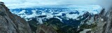 Austrian Alps-panoramic outlook of the Alps from Dachstein