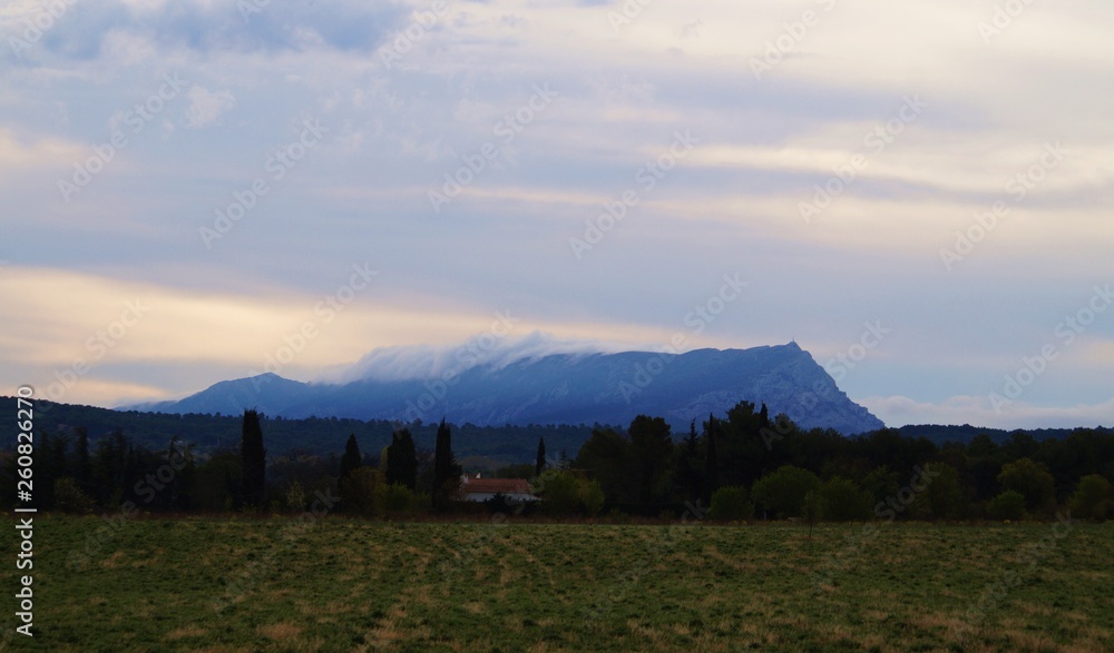 Sainte victoire mountain in Provence, France