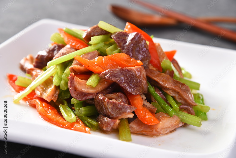 salad with meat and vegetables salad with meat and vegetables