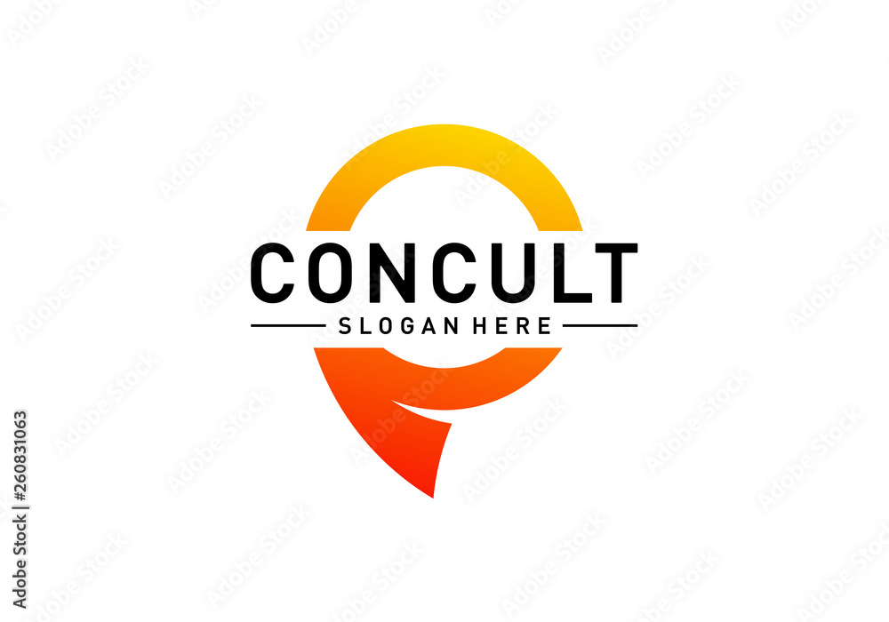 Business Consulting Logo Concept. App Chat Talk Bubble Logo Vector. Icon Symbol Business Consulting Logo Concept. App Chat Talk Bubble Logo Vector. Icon Symbol