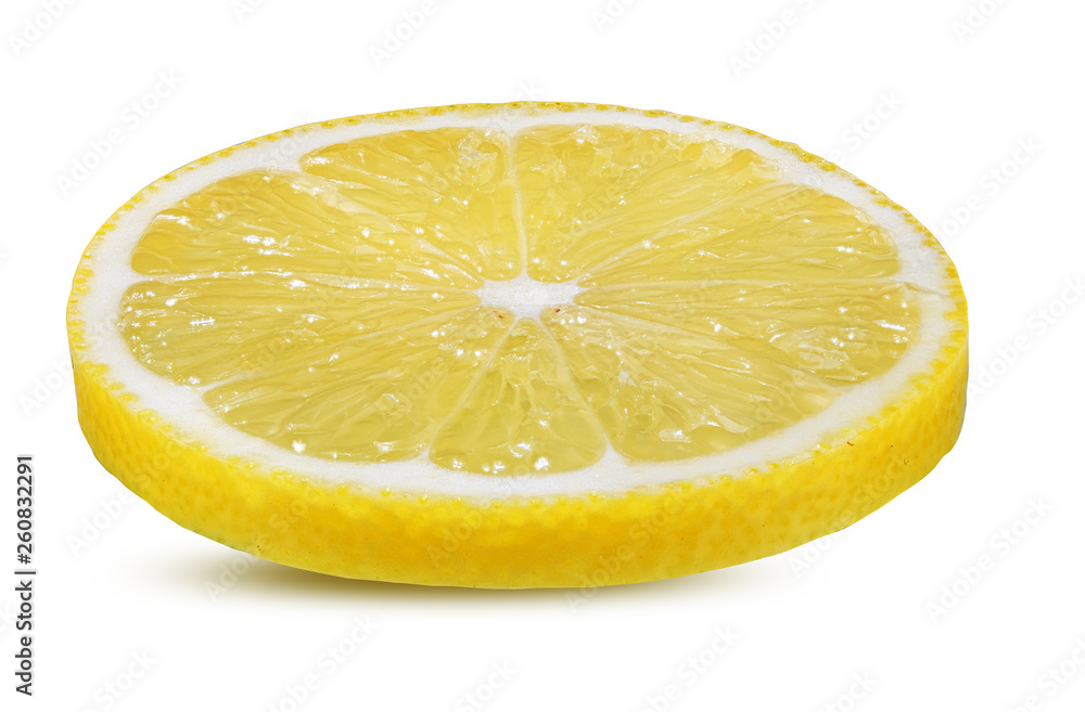 Fresh sliced lemon isolated on white background with clipping path Fresh sliced lemon isolated on white background with clipping path