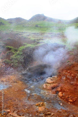 hot springs, Reykjadalur Hot Spring Thermal River, Iceland