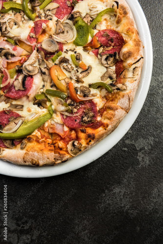 Fresh italian pizza, restaurant menu template Fresh italian pizza, restaurant menu template