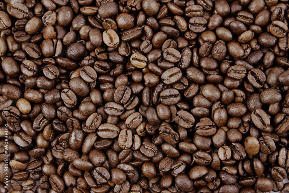 Coffee beans close-up Coffee beans close-up