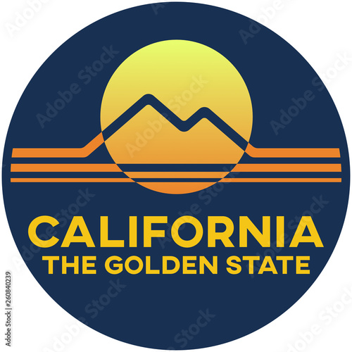 california: the golden state | digital badge