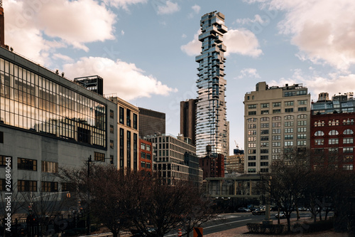 56 Leonard Street building of Tribeca at sunset
