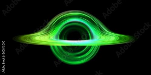 Black hole realistic space star destruction circle