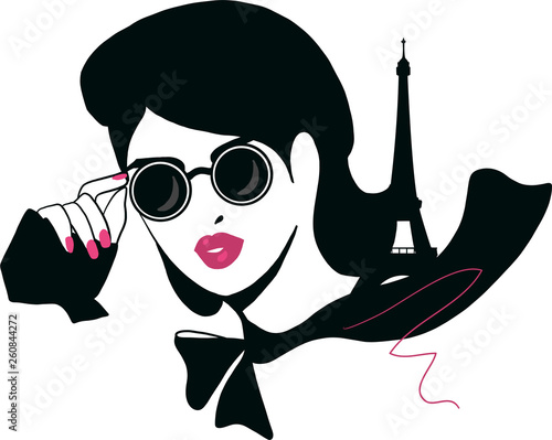 Stylish beautiful model for fashion design