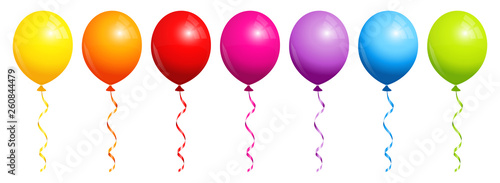 Luftballons Bunt Regenbogen
