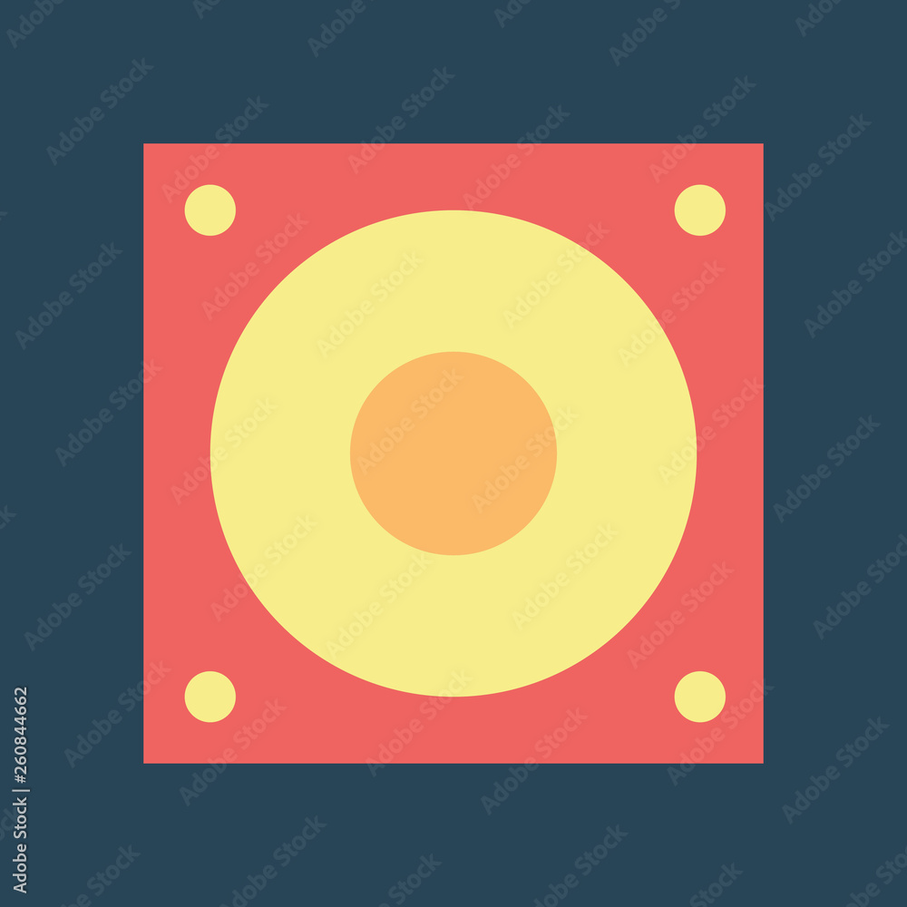 Silhouette icon music speakers Silhouette icon music speakers