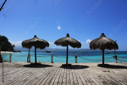umbrellas on the beach by the sea