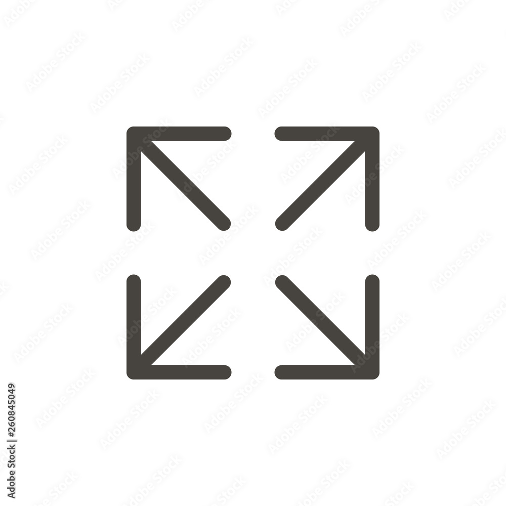 Full screen vector icon. Element of interface for mobile concept and web apps illustration. Thin glyph icon for website design and development, app development. Vector icon Full screen vector icon. Element of interface for mobile concept and web apps illustration. Thin glyph icon for website design and development, app development. Vector icon