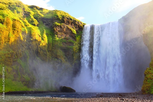 Skogafoss waterfall, Iceland photo