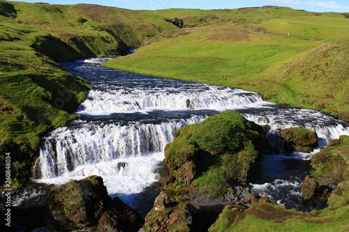 countryside near skogafoss waterfall  iceland