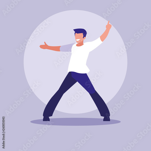 man dancing avatar character