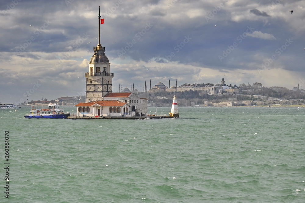 Maiden's tower in Istanbul, Turkey