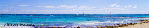 Panorama beautiful sea and the beach. © lotosfoto