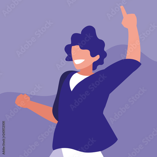 man dancing avatar character