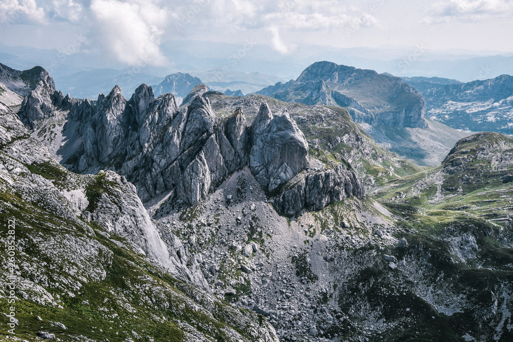 Obraz premium Bobotov Kuk Hike in Durmitor National Park in Montenegro
