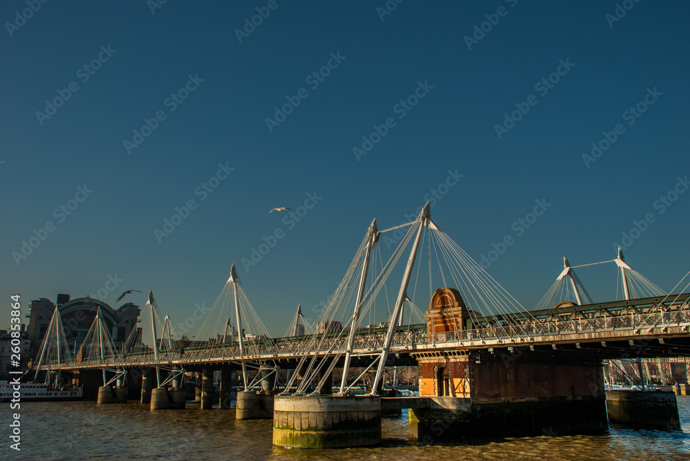 Hungerfold Bridge and Goldden Jubilee Bridge.