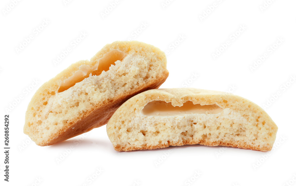 Tasty cookies for Islamic holidays isolated on white. Eid Mubarak Tasty cookies for Islamic holidays isolated on white. Eid Mubarak