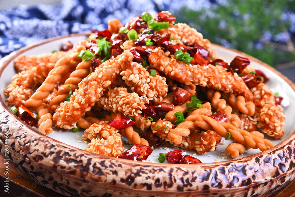 grilled meat and vegetables