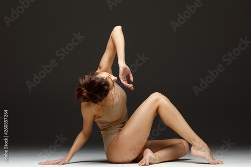 Beautiful female yoga teacher