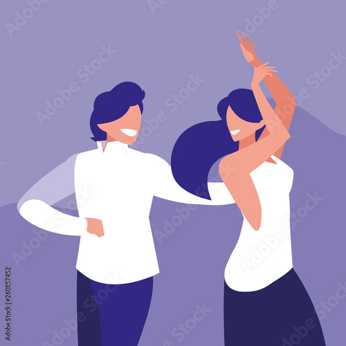 couple dancing avatar character